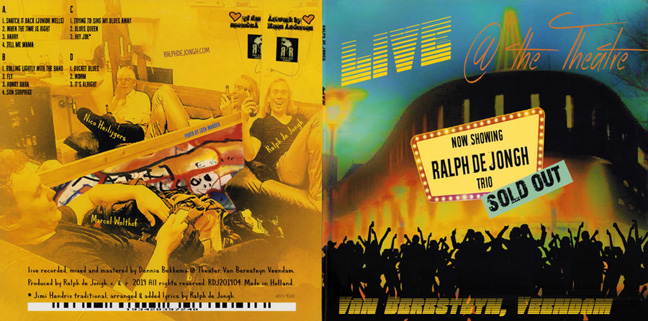 Ralph de Jongh Trio Live at the Theatre cover out